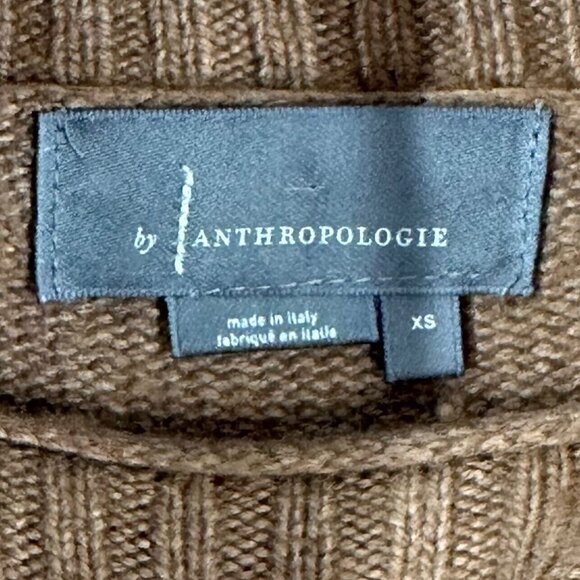 Anthropologie Blair Brown Wool Blend Turtleneck Sweater Oversize Size XS - Picture 5 of 7